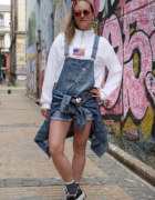 Spring color purple – hoodie and short leggings