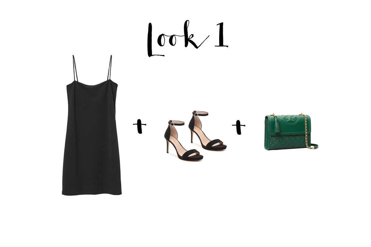 Andrea Steiner vom Mode Blog Strawberries 'n' Champagne zeigt wie man das kleine Schwarze in 5 verschiedene Looks kombiniert.