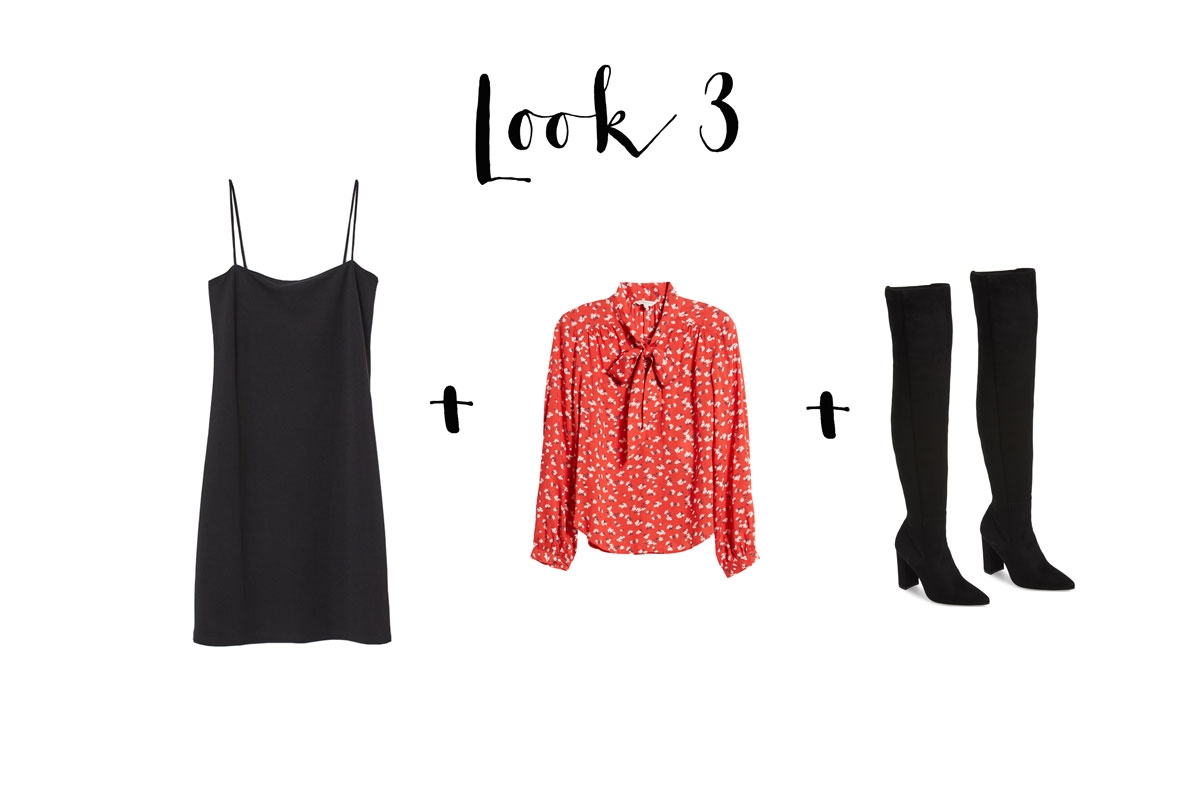 Andrea Steiner vom Mode Blog Strawberries 'n' Champagne zeigt wie man das kleine Schwarze in 5 verschiedene Looks kombiniert.