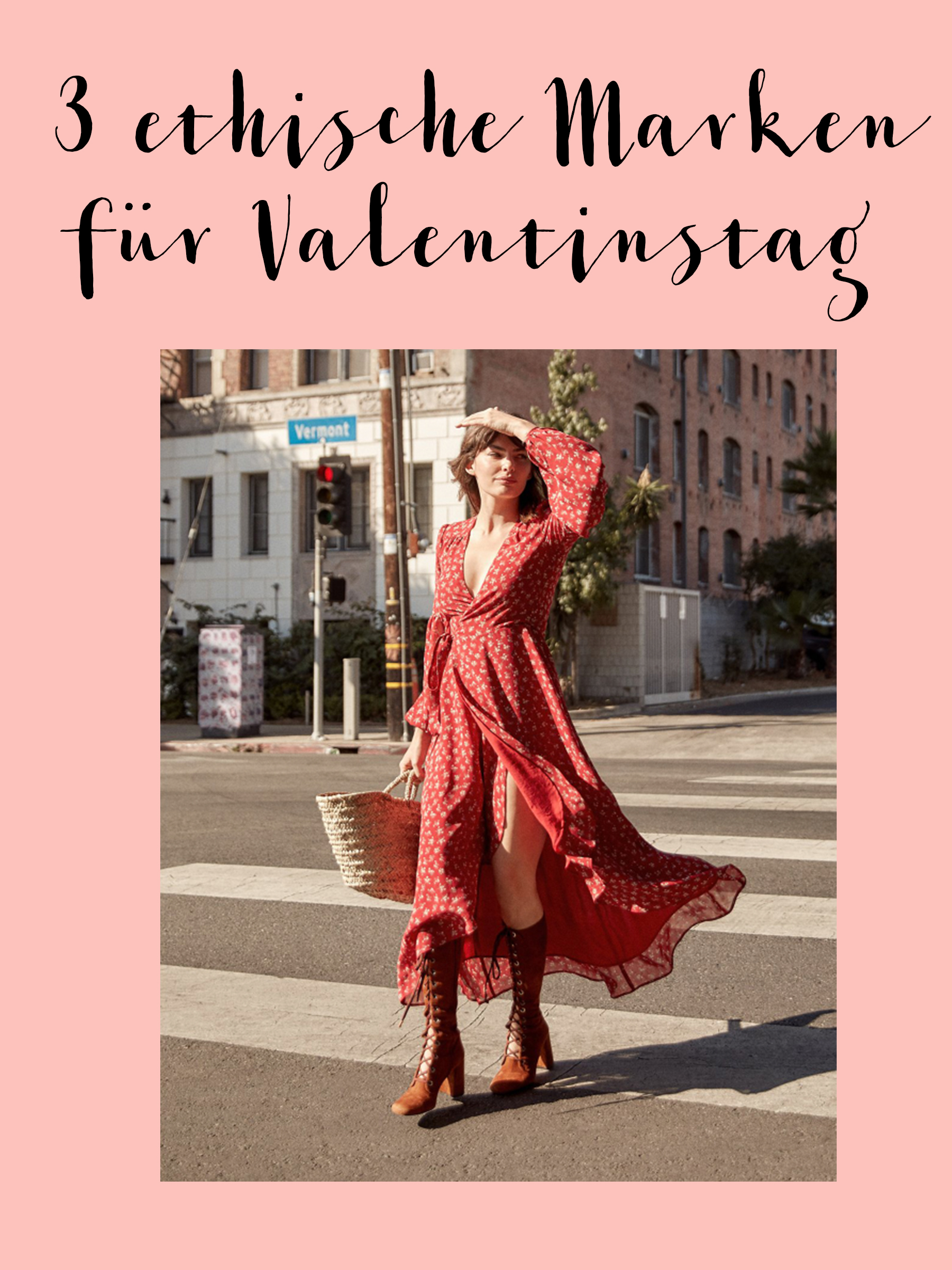 Andrea Steiner vom Mode Blog Strawberries 'n' Champagne aus der Schweiz zeigt wundervolle ethische Brands mit den schönsten Kleidern für den Valentinstag.