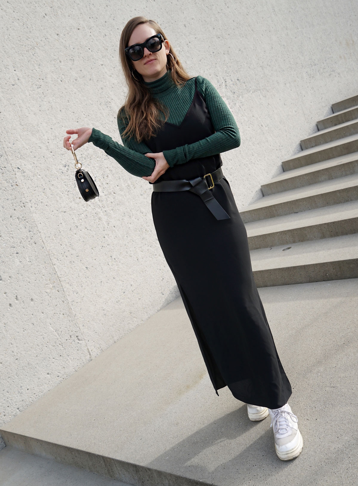 Andrea Steiner from fashion blog Strawberries 'n' Champagne based in Switzerland shows you how you can reuse your old black dress.
