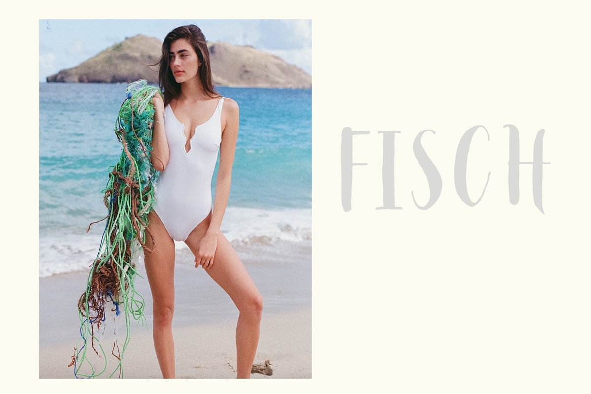 Andrea Steiner from Strawberries 'n' Champagne based in Switzerland write about sustainable swimwear brands they producing with recycled materials. On Brand of them is Fisch.