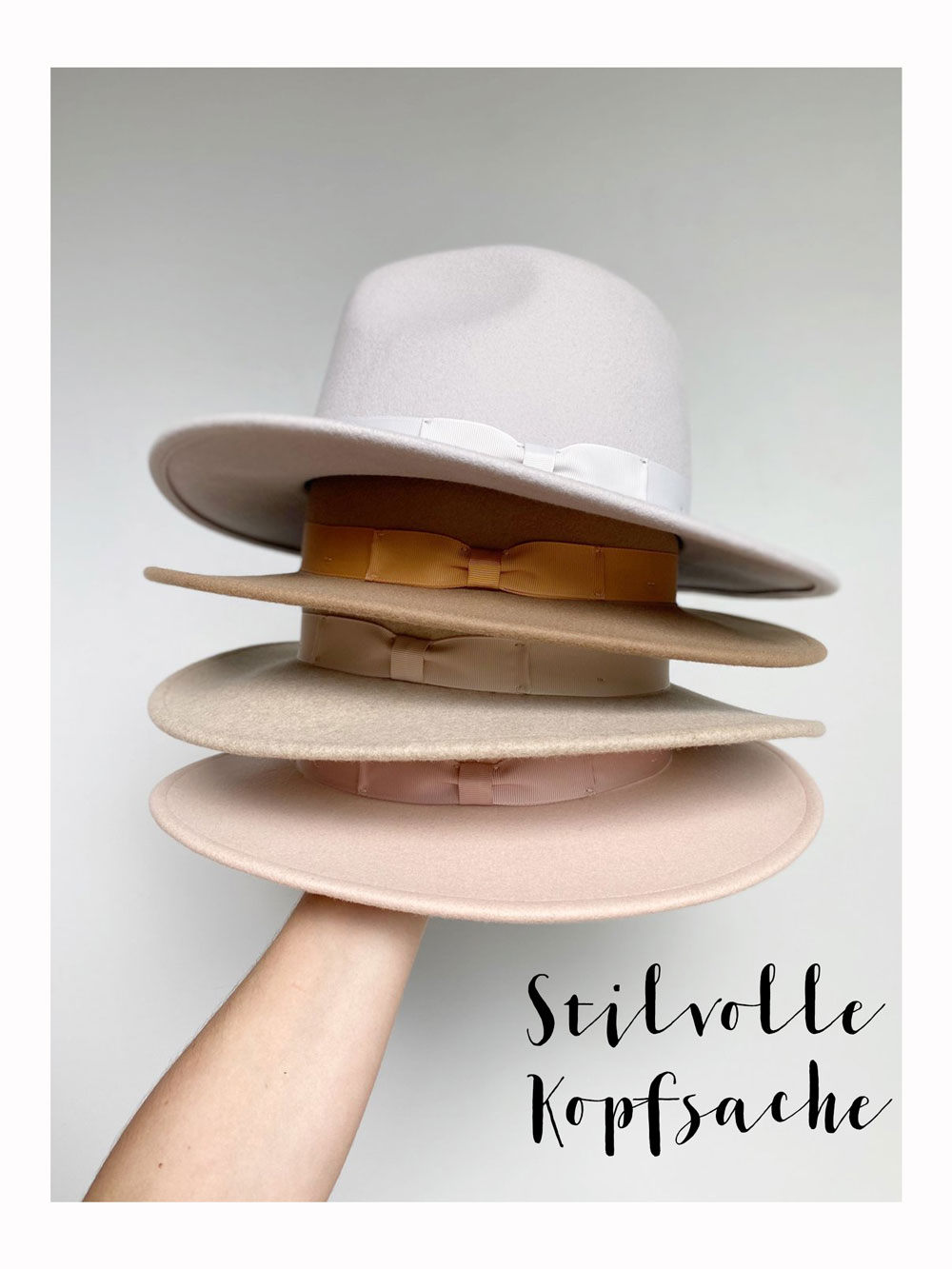 Andrea Steiner vom nachhaltigen Mode Blog Strawberries 'n' Champagne aus der Schweiz stellt drei Marken vor die nachhaltige Filzhüte herstellen. Darunter die Marke Westvon.