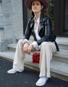 Pastel blue suit by Manusha